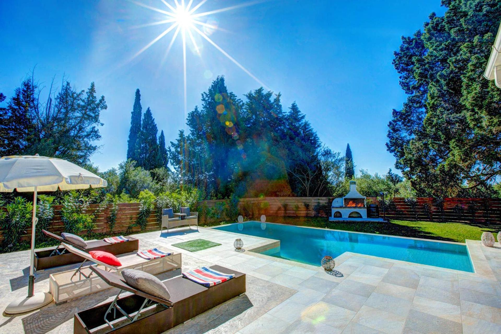 Astarte Villas - Laalu Private Villa With Pool Koukounariá المظهر الخارجي الصورة